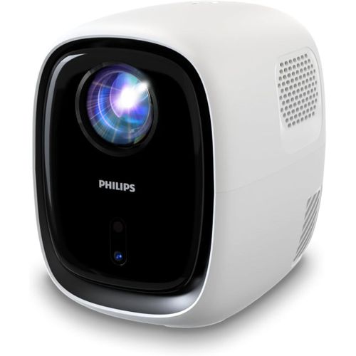 Neopix 130, Vidoprojecteur Home cinma, Correction d'image avance, Full HD 720p, Source Lumineuse LED avance, Mode Miroir Wi-FI, Son Stro, Systme d'exploitation connect, Blanc (Blanc)