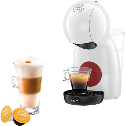 Nescaf Dolce Gusto Machine  caf capsules, Pression 15 bars, Cafetire dosettes, Multi-boissons froides ou chaudes, Intuitive, Compact, Mode co, Piccolo XS Blanche YY4204FD