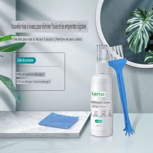 Nettoyant pour cran d'ordinateur LCD Spray de nettoyage Objectif de l'appareil photo Kit de nettoyage pour tlphone mobile et tablette