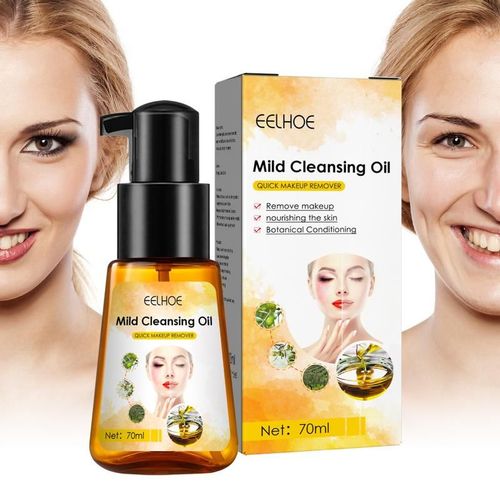 Nettoyant Quotidien Pour Le Visage, Huile De Nettoyage En Profondeur, Dissolvant Pour Le Visage, Pas De Colmatage Des Pores, Formule De Sparation Eau-Huile Pour Les Yeux Et Le Visage