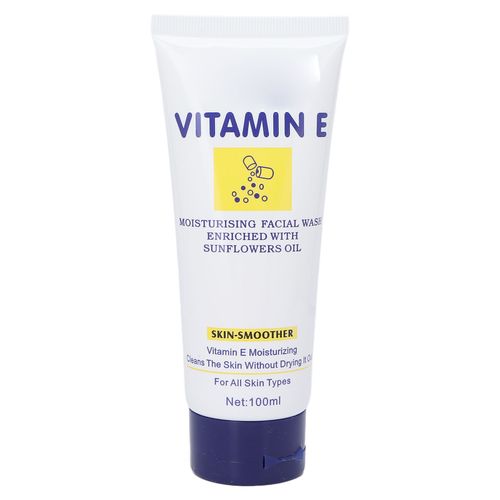 Nettoyant Visage Hydratant, Nettoyant Doux En Profondeur Pour Les Pores, Nettoyant Visage A La Vitamine E Pour Tous Types De Peau, 100 Ml