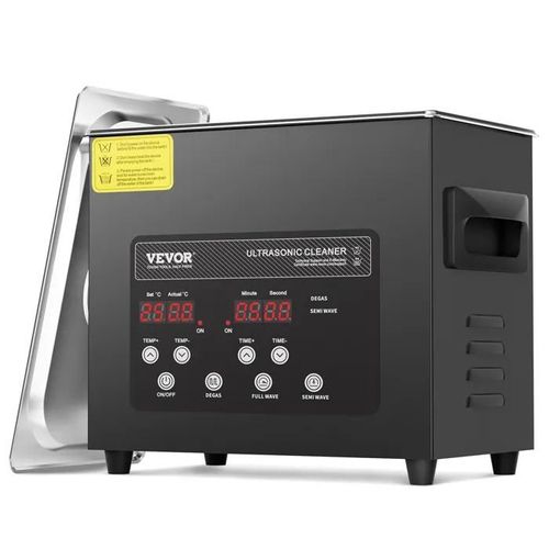 Nettoyeur  Ultrasons-VEVOR-Bac Ultrasons 120 W 40 kHz-avec Minuterie, Chauffage et Panier-pour Bijoux