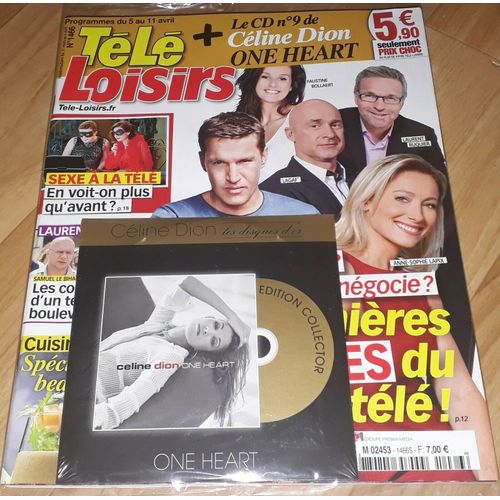 Neuf Scelle Rare Celine Dion Tele Loisirs Inclus Cd Les Disques D Or