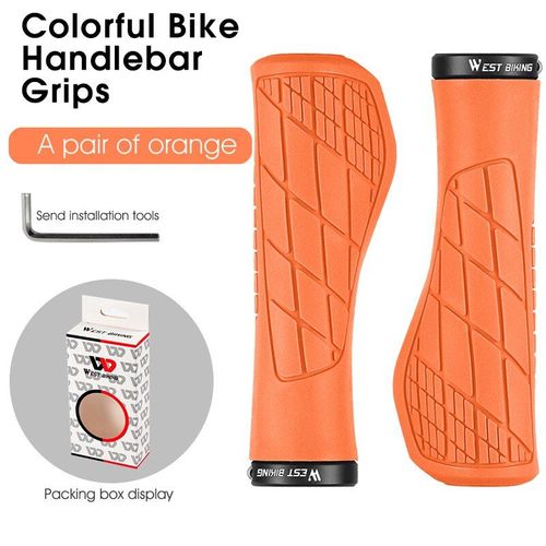 New B Orange - Poignes De Guidon Antidrapantes Pour Vtt/Bmx,Accessoires De Cyclisme,
