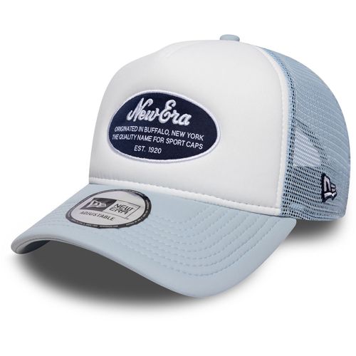New Era A-Frame Mesh Trucker Cap - Retro Patch Sky Blue
