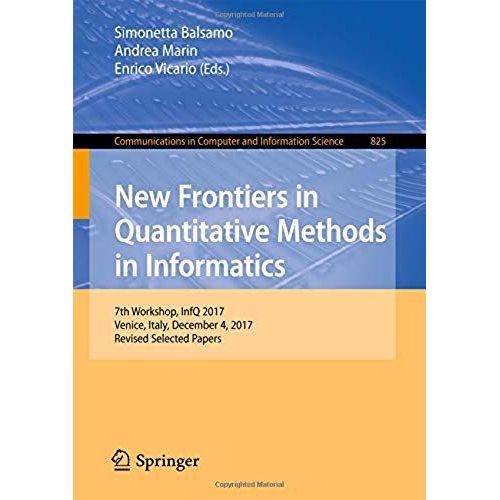New Frontiers In Quantitative Methods In Informatics    Format Broch 