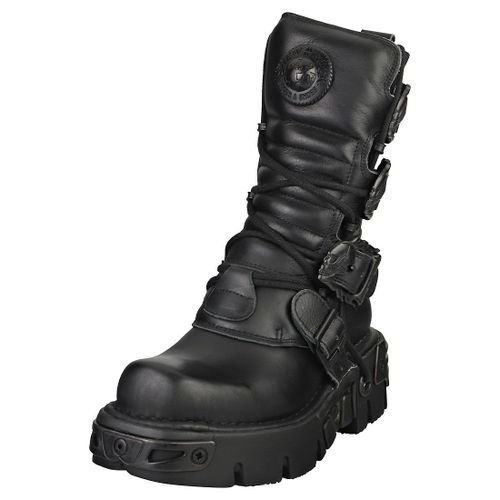 New Rock Boot Metallic M-391-S18 Mixte Adulte Bottes Noir - 42