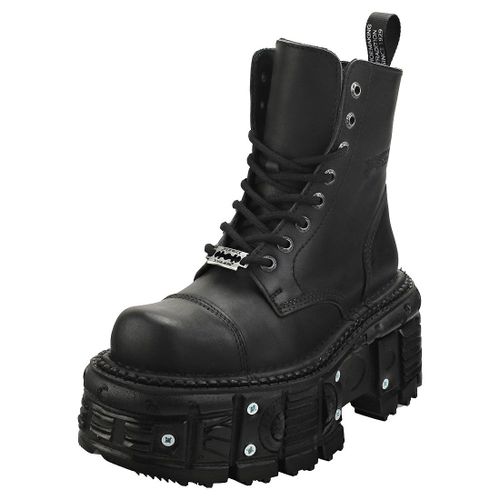 New Rock M-Tank083-C1 Mixte Adulte Bottes Plate-Forme Noir - 40