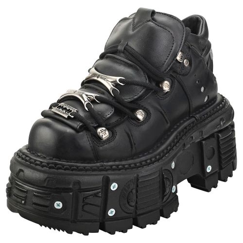 New Rock M-Tank106-C2 Mixte Adulte Chaussures Plate-Forme Noir - 36