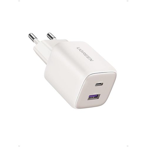 Nexode 35w Gan Chargeur Usb C Rapide Avec Double Prise Compatible Avec Iphone 16 Plus Pro Max 15 14 13 12 11 Pixel 8 7a 6a Galaxy S24 Ultra A15 A05s Ipad Air Mini Macbook (Blanc)
