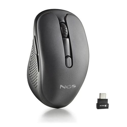 NGS EVO MIX : Souris laser rechargeable avec connexion sans fil multi-mode. 2.4 GHz+Bluetooth 5.0+Bluetooth 5.1.silencieuse. USB-C