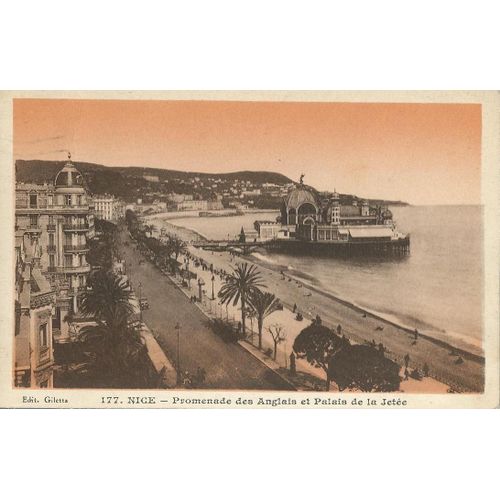 Nice - Casino Palais De La Jete Promenade 1928