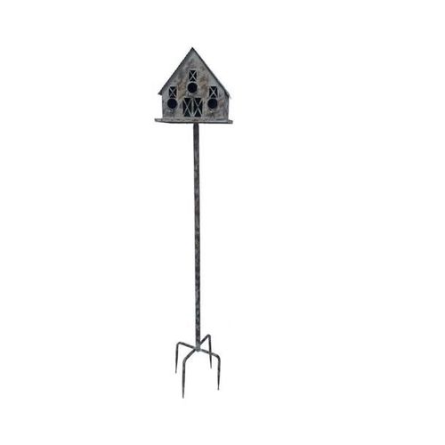 Nichoir Oiseaux Fer Maison 30x20x170cm