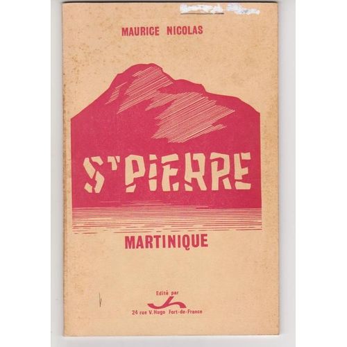 Saint Pierre Martinique   de maurice nicolas  Format Carte Plan 