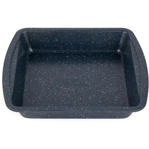 Nightfall Stone Plat  Four Carr 26cm,Surface Antiadhsive,Plat En Acier Au Carbone,Sans Pfoa,Passe Au Four Jusqu' 220C,Pour Tout Types De Gteaux,Marbre Bleu,Rh00997eu.[K783]