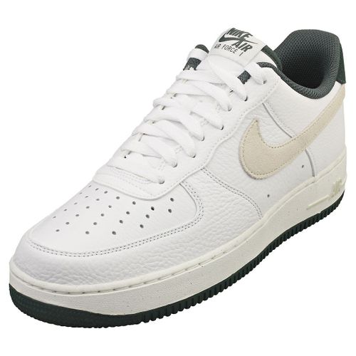 Nike Air Force 1 07 Lv8 Cob Pour Hommes - Baskets De Cuir Blanc Et Vert - 41