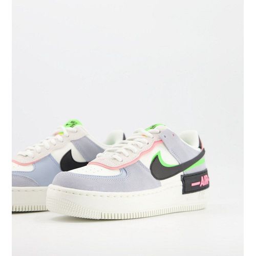 Nike - Air Force 1 Shadow - Baskets - Bleu Ple Et Menthe Multicolore - Cu8591-101 - 37 1/2