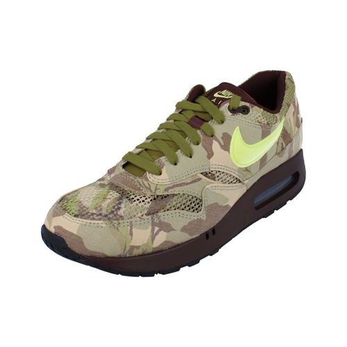 Nike Air Max 1 86 Og - Baskets De Luxe En Textile, Camouflage Citron Pour Homme - 45