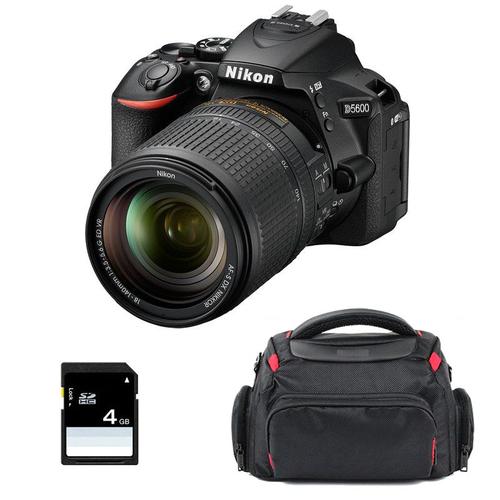 Nikon D5600 + AF-S DX 18-140 mm f/3.5-5.6G ED VR + Sac + SD 4Go