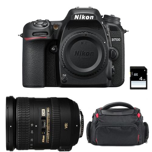 Nikon D7500 + AF-S DX 18-200 mm f/3.5-5.6G ED VR II + Sac + SD 4Go