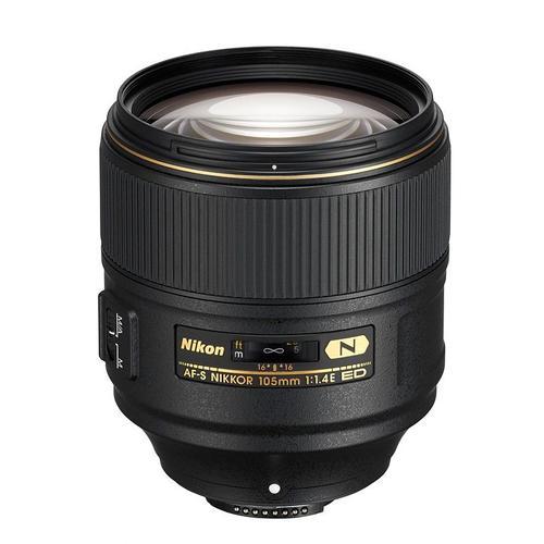 Nikon Nikkor AF-S 105 mm f/1.4E ED Objectif Noir
