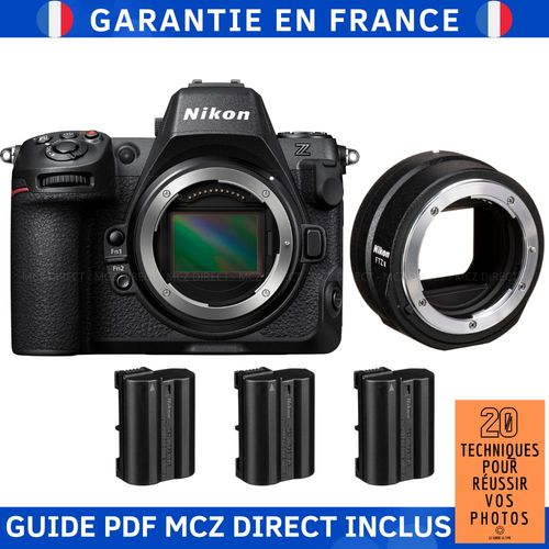 Nikon Z8 + FTZ II + 3 Nikon EN-EL15c + Guide PDF MCZ DIRECT '20 TECHNIQUES POUR RUSSIR VOS PHOTOS'