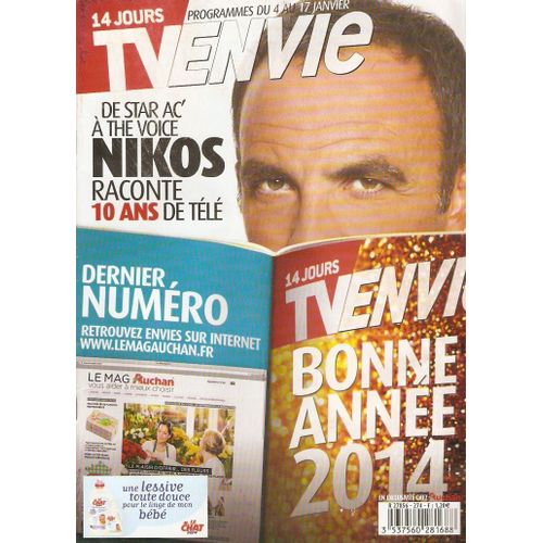 Nikos Aliagas 1/2p/ Dernier Numero Avec Articles Photos Sur Michael Jackson / Gregory Lemarchal / Johnny Hallyday / Plus Belle La Vie / Delarue / Violetta Disney 1p/  274
