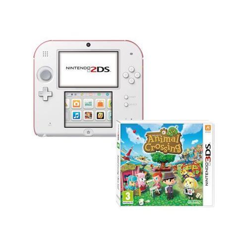 Nintendo 2ds - Console De Jeu Portable - Blanc, Rouge - Animal Crossing: New Leaf