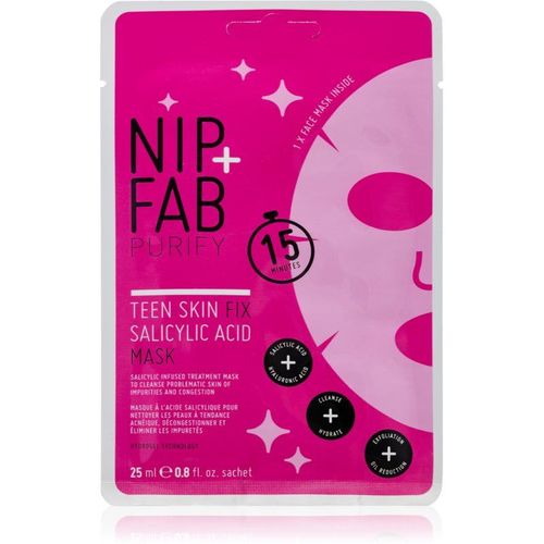 Nip+Fab Teen Skin Fix Masque En Tissu  L'acide Salicylique 23ml