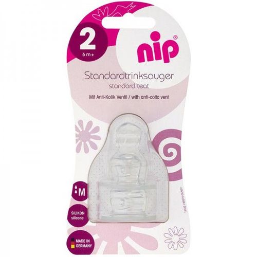 Nip Ttine Silicone Lait Avec Ventil Taille 2
