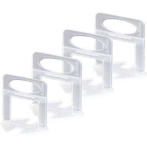 Niveleur De Carrelage, Espaceur De Carrelage Autonivelant 2 Mm, Pour Pose De Carrelage Au Sol Et Au Mur (200 Espaceurs De Carrelage 2 Mm) - Modou