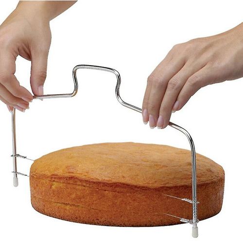 Niveleur De Gteau  Fil Rglable, Outils De Coupe De Pte  Pizza En Acier Inoxydable Noir