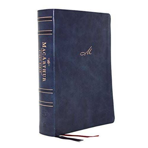 Nkjv, Macarthur Study Bible, 2nd Edition, Leathersoft, Blue, Comfort Print    Format Cuir 