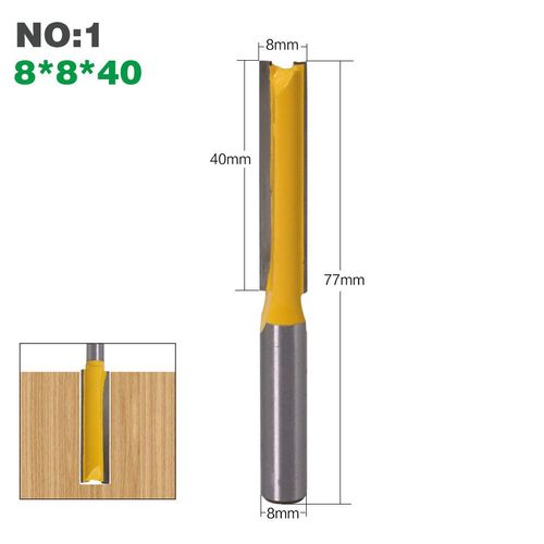 No1 Mche De Nettoyage  Tige Longue De 8mm, 1 Pice, Pour Le Travail Du Bois 