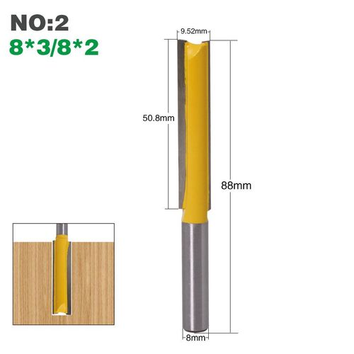 No2 Mche De Nettoyage  Tige Longue De 8mm, 1 Pice, Pour Le Travail Du Bois 