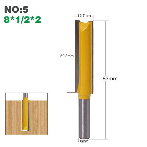 No5 Mche De Nettoyage  Tige Longue De 8mm, 1 Pice, Pour Le Travail Du Bois 