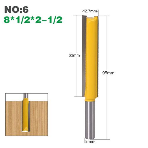 No6 Mche De Nettoyage  Tige Longue De 8mm, 1 Pice, Pour Le Travail Du Bois 