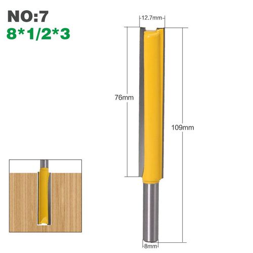 No7 Mche De Nettoyage  Tige Longue De 8mm, 1 Pice, Pour Le Travail Du Bois 