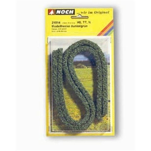 Noch - 21514 - Modlisme Ferroviaire - lment De Dcoration - Haies-Modles - Vert Fonc - 15 X 8 Mm/Longueur 50 Cm - 2 Pices