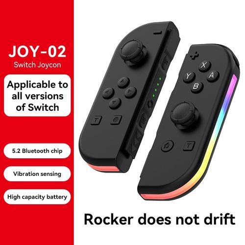 Noir 2 - Manette De Jeu Sans Fil Pour Console De Jeu Nintendo Switch, Manettes Joy-Con, Capteur L Et R, Manette Joy-Con, 1 Paire