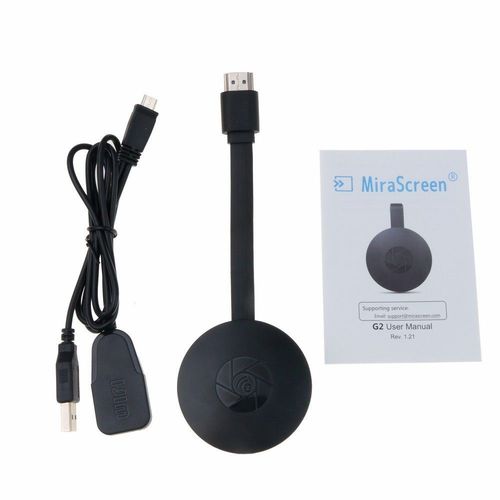 noir - NipTV Stick pour MiraScreen, Anycast 1080P, Dongle TV, Compatible HDMI, cran Miroir pour Android, IOS, Google, cran Miroir