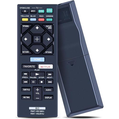 Noir Tlcommande de Rechange RMT-VB100U pour Lecteur Blu-Ray Sony Smart BDP-S1500 BDP-S1700 BDP-S2500 BDP-S2900 BDP-S3500 BDP-S3700
