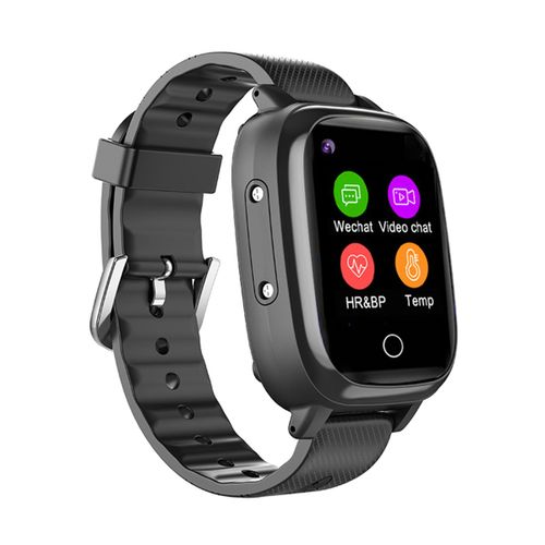 Montre Traceur Gps 4g Pour Senior Enfant Localisation Temprature Cardio Pression Noir Yonis