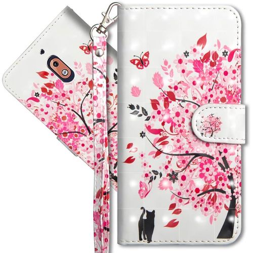 Nokia 2.1 tui  Rabat 3d Dsign Portefeuille Housse Magntique Fonction Stand Porte Carte Pu Cuir Protection Coque Pour Nokia 2.1 2018. Yx 3d - Tree Cat
