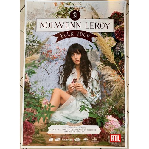 Nolwenn Leroy - Folk Tour - 70x100cm - Affiche / Poster Envoi En Tube