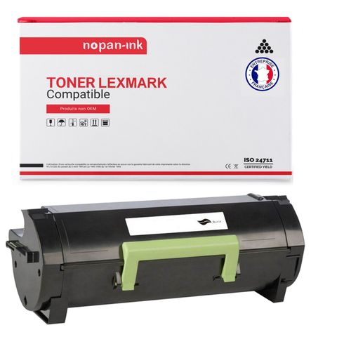 Nopan-Ink - X1 Toner - 602h (Noir) - Compatible Pour Lexmark Mx610de Mx611dfe Mx611dte Mx310dn Mx410de Mx510de Mx511de Mx511dhe Mx511dte Mx611de Mx611dhe