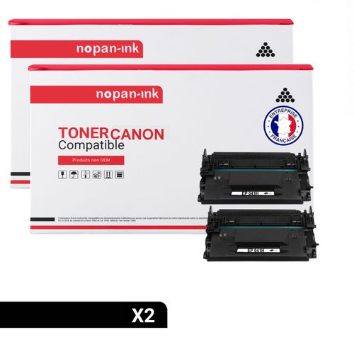 Nopan-Ink - X2 Toners - 041h (Cf287x) (Noir) - Compatible Pour Canon Lbp-312 Canon Lbp-312 Series Canon Lbp-312 Dn Canon Lbp-312 Dnf Canon Lbp-312 X Canon I-Sensys Lbp-310 Series Canon I-Sensys Lbp-3