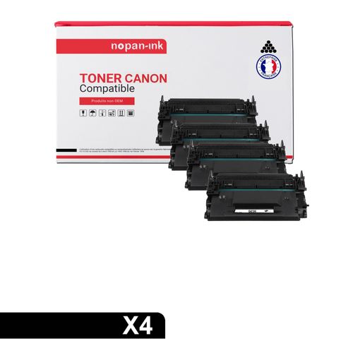 Nopan-Ink - X4 Toners - 041h (Cf287x) (Noir) - Compatible Pour Canon Lbp-312 Canon Lbp-312 Series Canon Lbp-312 Dn Canon Lbp-312 Dnf Canon Lbp-312 X Canon I-Sensys Lbp-310 Series Canon I-Sensys Lbp-3