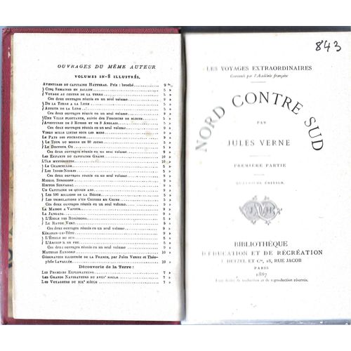Nord Contre Sud   de Jules Verne 