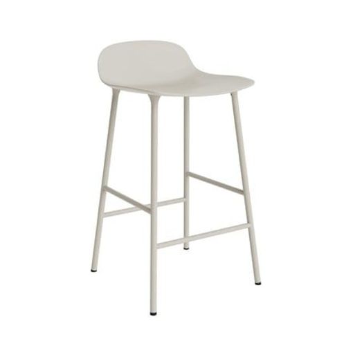 Normann Copenhagen - Chaise De Bar Form Avec Structure En Mtal - Normanncopenhagenformlightgrey - 65 Cm - Gris